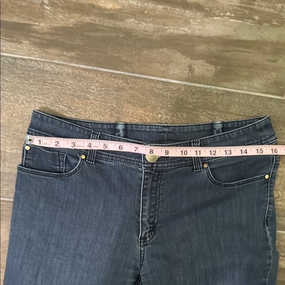 Chico's Ankle Cropped Jeans set of 3 pairs in Blue and Gray - Picture 14 of 16